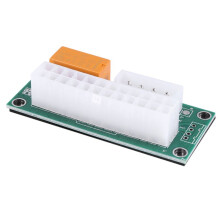 12 Pack Dual PSU Multiple Power Netzteil Adapter, Add2Psu ATX 24 Pin zu 4Pin Anschluss für BTC Miner
