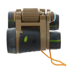 2X Children Kid Army Green Foldable 3X Binocular Telescope Toy