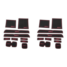 20x Auto Matte für Swift 2005 Bis 2014 Anti Rutsch Auto TüR Schlitz Gummi Latex Nut Matten Innen Tasse Kissen Auto-Styling