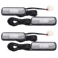 4PCS Car Light LED Interior Atmosphere Light Decoration Lamp Ambient Foot Light for 10Th 2018-2020 White