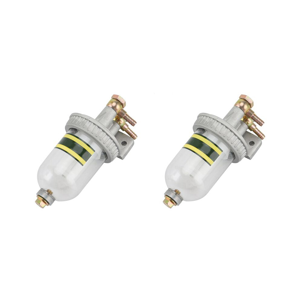 2X Ca141 Coarse Filter Fuel Water Separation Precipitator Cup With Drain Retrofit Fuel Filter With 8Mm Connector 4714120326891