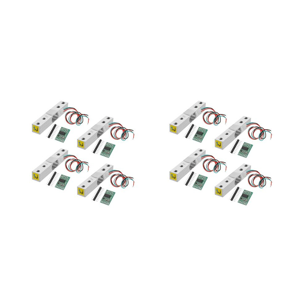Digital Load Cell Weight Sensor-8 Sets 1Kg Load Cell Hx711 Ad Weighit Amplifier Module Pressure Sensor Cell Amplifier 4711029176541