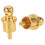 20Pcs Gold Plated RCA Plug Cap Short-Circuit Socket, Phono Connector RCA Shielding Jack Socket Protect Cover Caps 1