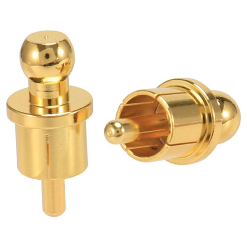 20Pcs Gold Plated RCA Plug Cap Short-Circuit Socket, Phono Connector RCA Shielding Jack Socket Protect Cover Caps