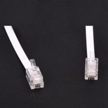 2X 1.5M 4.9Ft White Stretchy RJ9 4P4C Handset Telephone Coiled Cable Cord