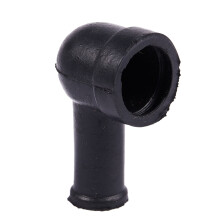 16 Pcs 15mm x 8mm Black Smoking Pipe Shaped PVC Battery Terminal Insulating Covers Boots