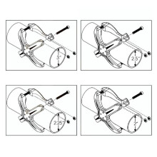 Einstellbare LED Arbeits Scheinwerfer Halterung für 2-3 Zoll Rohr Stoß Stange Rohr Rolle und Käfig Universal X-Clamp Licht Montieren Montage