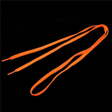 2X Sneaker-Ersatz 8 mm Breites Orangefarbenes Flaches Schnürsenkel-Paar
