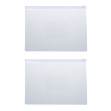 Weiß, Transparent, Größe A5, Papierschieber, ReißVerschluss, Ordner, Aktenbeutel, 40 Stück