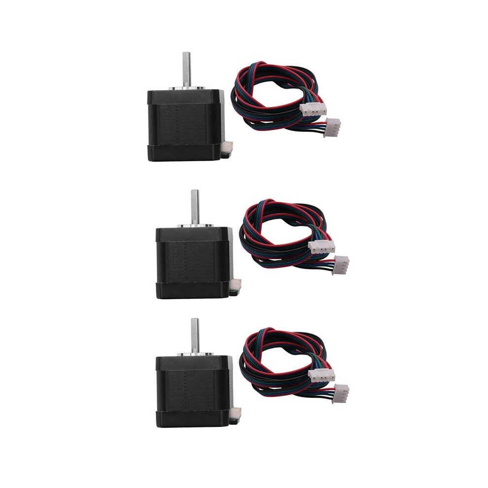 3X 3D Printer Motors, Nema 17 Stepper Motor,40Mm High Torque Bipolar Step Motor Kit, For 3D Printer Engraving 6033360428225