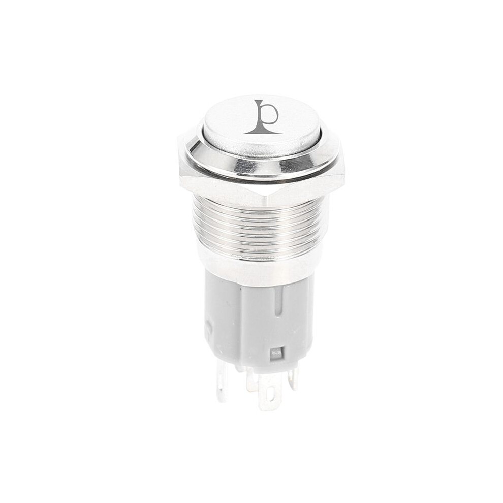 4X 12V 16Mm Car Led Momentary Horn Button Metal Push Button Light 6031250313651