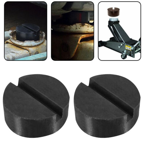 4X Rubber Disc Pad Car Vehicle Jacks Jack Pad Frame Protector Rail Floor Jack Guard Adapter Tool Jacking Lifting Disk