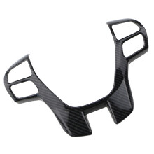 5X Cubierta del Volante de Fibra de Carbono Trim Frame Decorator Sticker para Ranger Everest Endeavor 2015 +