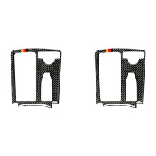 2X Quadro de GuarniçãO da Tampa Do Painel de MudançA de Marchas em Fibra de Carbono para C Classe W204 2007-2014 (RHD)