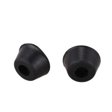100 Pcs 21mm x 10mm Conical Recessed Rubber Feet Bumpers Pads Black