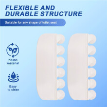 Universal Pee Deflector for Toilet with Toilet Lid Lifter, Toilet Guard Prevents From Peeing 2pack