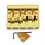 Vintage 4 String Bass Bridge 82.3x63.5MM String Bottom Through String Spacing 19MM Bass Fixed Bridge Gold 1