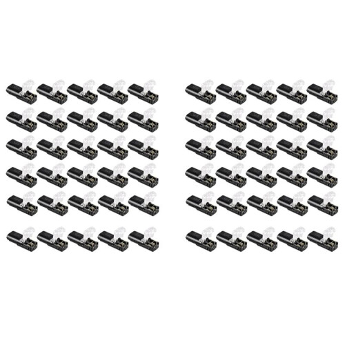 Double - Wire Plug-in Connector with Locking Buckle (60 Pack) 1