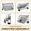 Metal 3-Tier Pull Down Spice Rack -  Retractable Large Capacity Kitchen Storage Shelf Organizer for Cabinet A 4