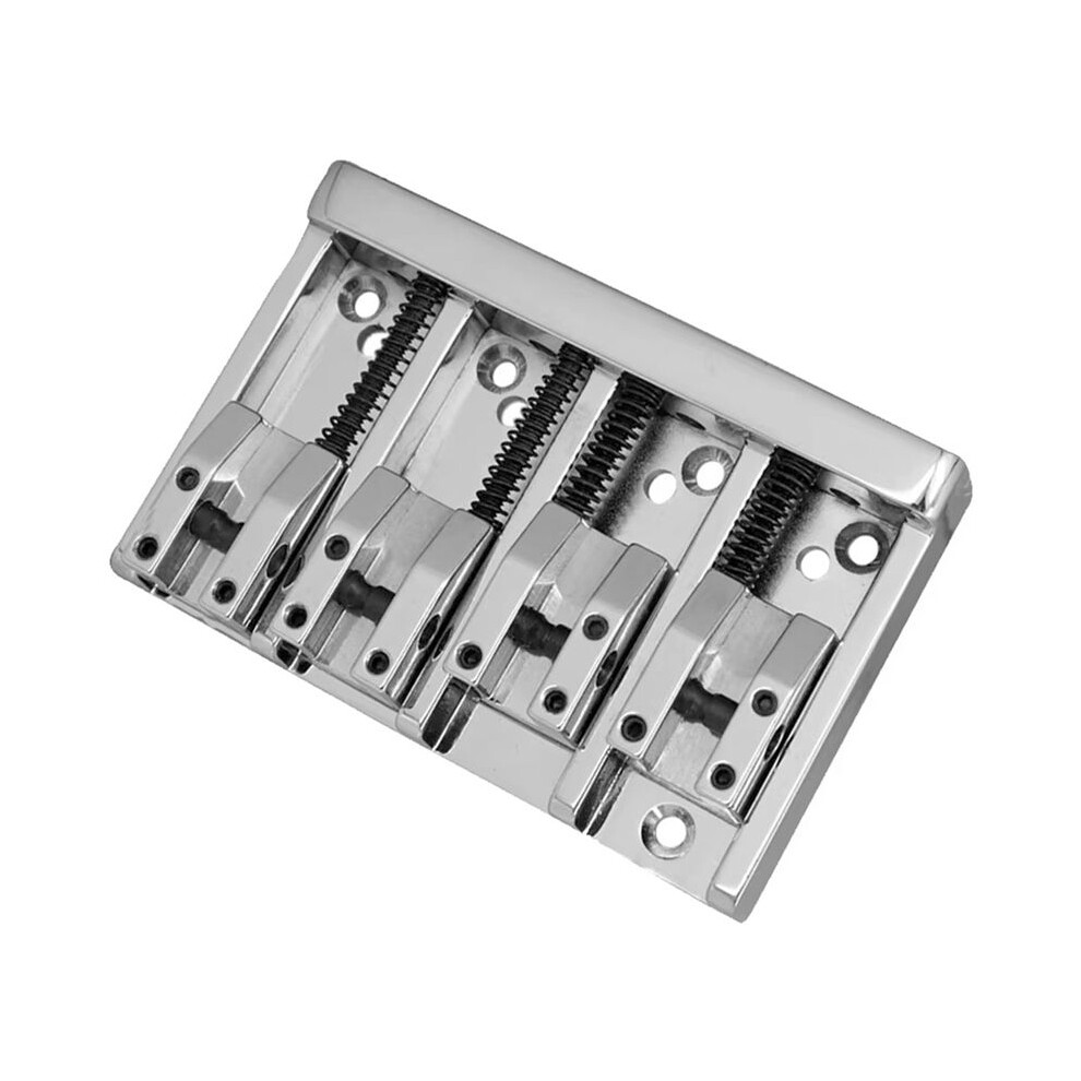 4 String Bass Fixed Bridge Vintage Electric Bass Bridge Bass Guitar Accessories Hardtail Saddle Bridge With Tool Set 4713774018312