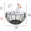 Egg Basket,Eggs Holder Basket, Organizer Storage Wrought Wire Restaurant Storage Basket,Kitchen Hen Decor (White) 10