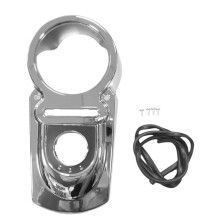 Motorcycle Chrome Fuel Tank Dash Console Cover for Dyna Street Fat Bob Low Rider 2004- Dash Panel Cover
