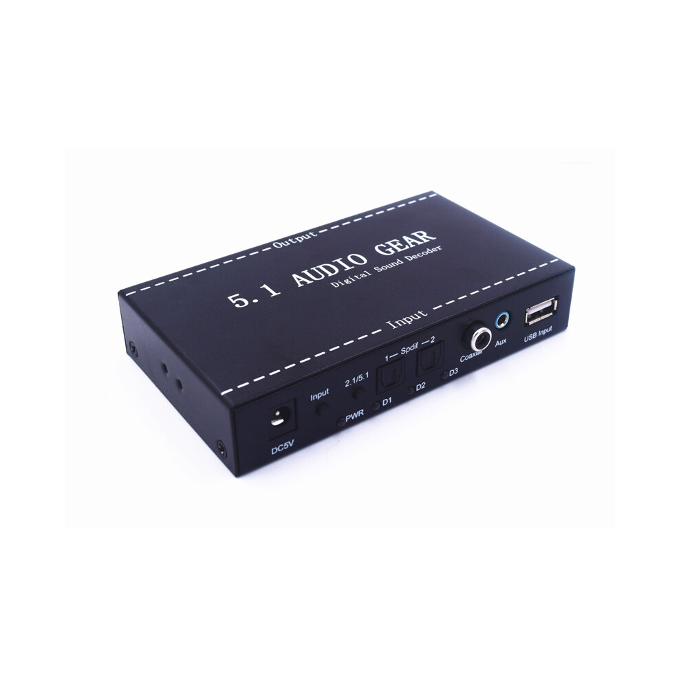 (Eu Plug) Upgrade Version 5.1 Ac3 Dts To 5.1Ch Analog Audio Converter Digital Sound Decoder 123643813728