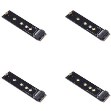 4X M.2 A+E KEY Slot zu M.2 NVME Adapterkarte NGFF zu KEY-M Erweiterungskarte NVMe PCI Express SSD Port Erweiterungsadapter