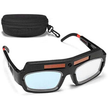 8X Solar Betriebene Auto Verdunkelung Schweiß Maske Helm Brille Schweißer Brille Arc Anti-Shock Linse