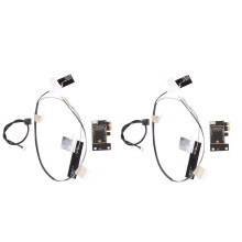 2X M.2 Wifi-Adapter M2 NGFF-Nyckel a E Till Pci Express PCI-E 1X NGFF-Stöd 2230 TråDlöst Nätverkskort för AX200 9260AC 8265AC