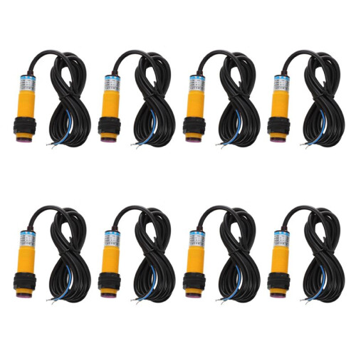 8X 3  6-36V PNP-Lichtschranke Kabel IR-Sensor-Schalter 30cm E18-B03P1