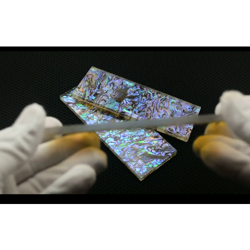 2pcs Acrylic Abalone Shell Pattern Scale Slabs, 140x30x6mm, DIY Handle Tools 1
