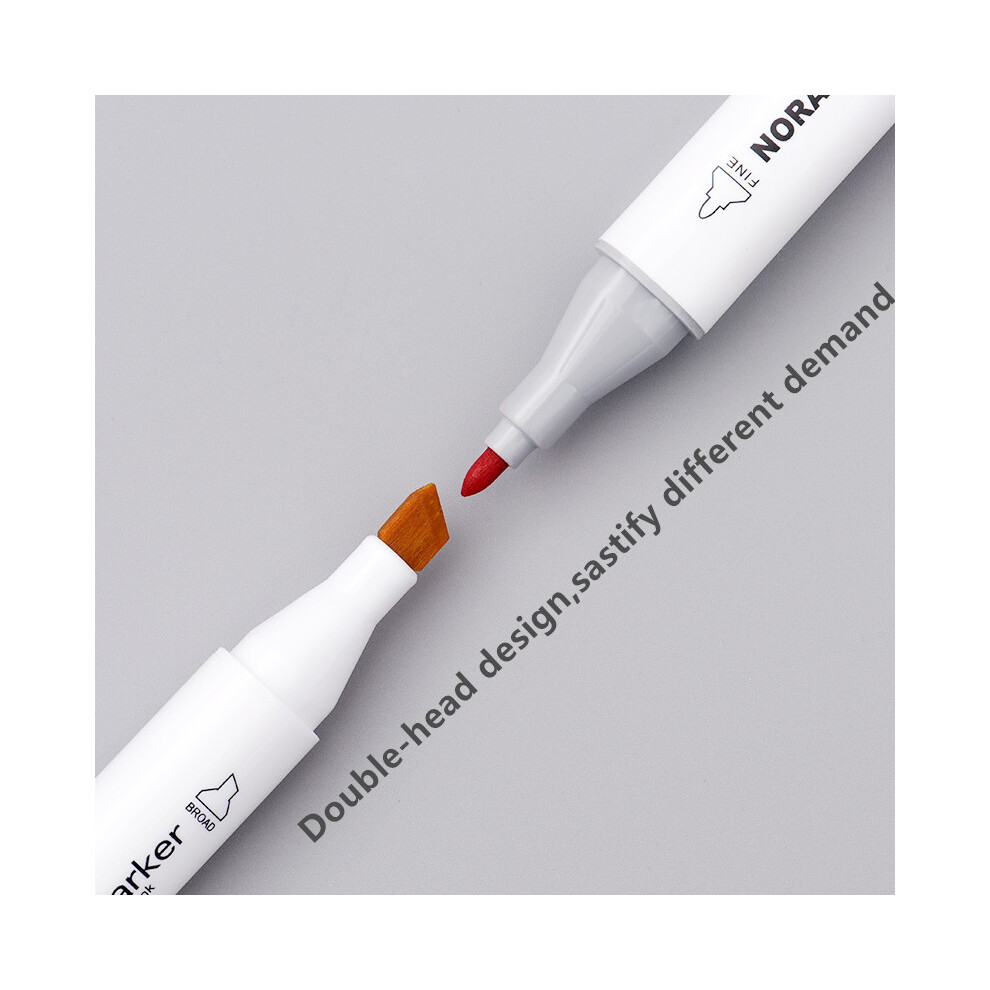 (48Pcs) Muiti-Color Marker Pen Painting Watercolor Double-Headed Painting Brush Art Supplies 123643806522