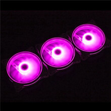 4 Pin 120mm Cool Fan PC Fans 3 Aperture Interntl Extern Rosa LED Stor Luftvolym Tyst Fläkt för PC Cooling 6 Pack