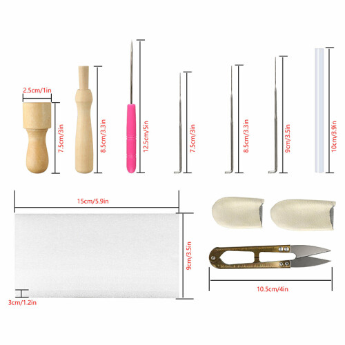 Needle Felting Starter Set Kit Wool Felt Tools Mat DIY Hand Craft Making Supply 1