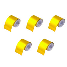 5X Reflektieren Eine Gold-Thermo-Tape Lufteinlass Waermedaemmung Schild Wickeln Reflektierende Hitzebarriere Selbstklebender Motor