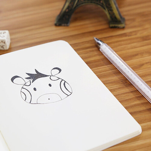 (Gray) Notebook Kraft Blank Sketchbook Diary Journal Notepad for Graffiti Sketch Drawing 2