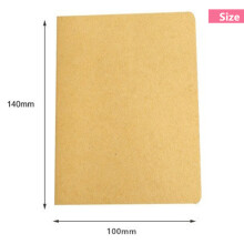 (Black) Notebook Kraft Blank Sketchbook Diary Journal Notepad for Graffiti Sketch Drawing