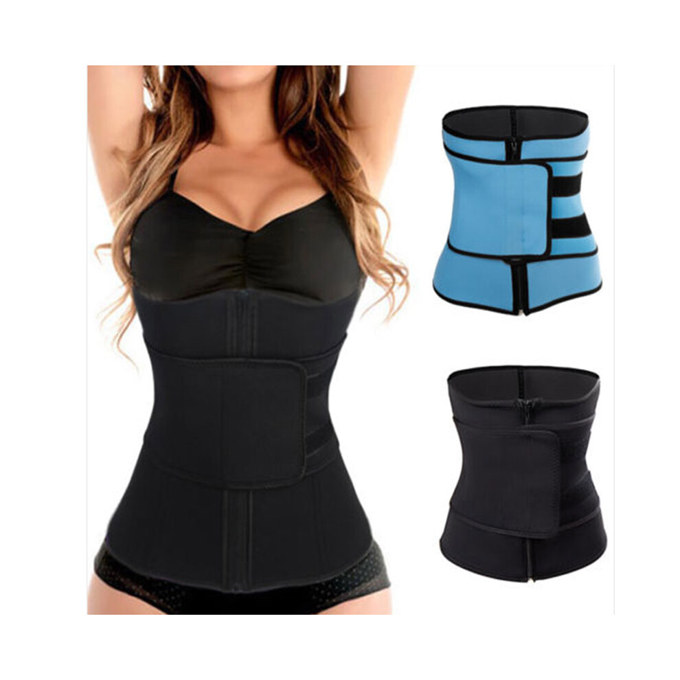 Purple (, M) Women Fat Burner Waist Trimmer Belt Weight Loss Workout Slim Wrap Body Shaper