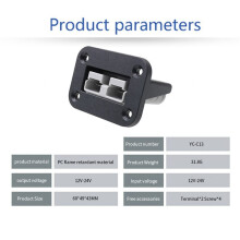 3X Neuer Unterputz für Anderson Stecker 50 ein Stecker Satz Montagehalterung Panel Abdeckung ZubehöR für Caravan  Boat Truck