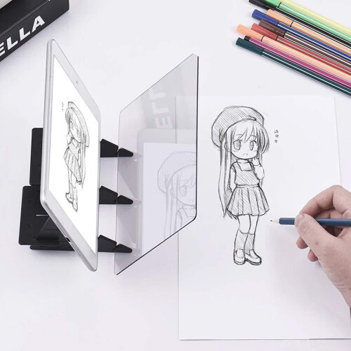 Sketch Optical Drawing Board Copy Projector Reflective Sheet Tracing Painting Panel with Holder 1