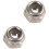 500pcs M2 Zinc Plated Self-Locking Nylon Insert Hex Lock Nuts 6