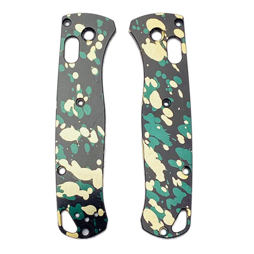 1Pair Camouflage Handle Patch Grip Scales for Benchmade Bugout 535 Folding Knife 2