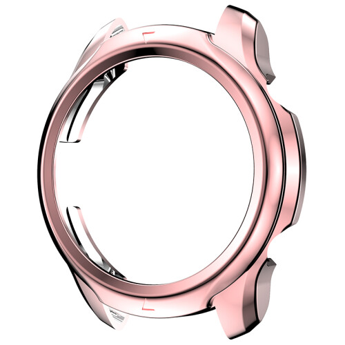 (Gold) Anti-Scratch Electroplating TPU Protective Frame Case Cover For Ticwatch Pro 3 1