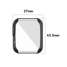 (Rose gold) TPU Slim Case Protective Bumper Shell Cover Screen Protector For Mi Watch Lite Redmi Watch