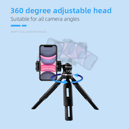 (Package A) Mini Extendable Tripod Stand Mount Ballhead Phone Holder for Action Camera iPhone Android DSLR 2