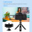 (Package A) Mini Extendable Tripod Stand Mount Ballhead Phone Holder for Action Camera iPhone Android DSLR 6