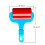 2PCS Multi-functional Diamond Painting Plastic Roller DIY Clay Flattening Tool 2