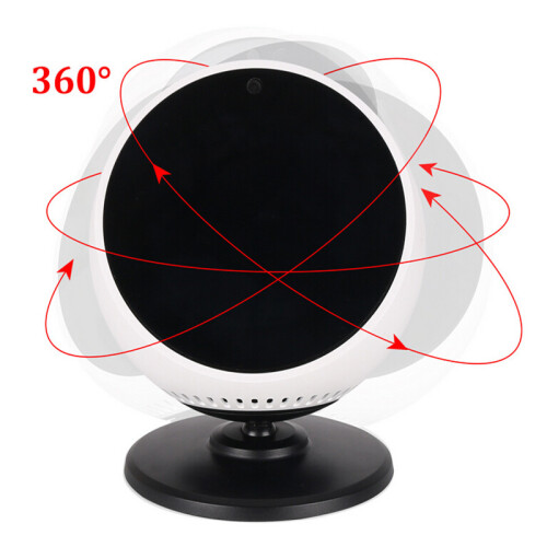 (Black) 360o Rotation Adjustable Holder Bracket for Echo Spot Smart Home Accessories 1