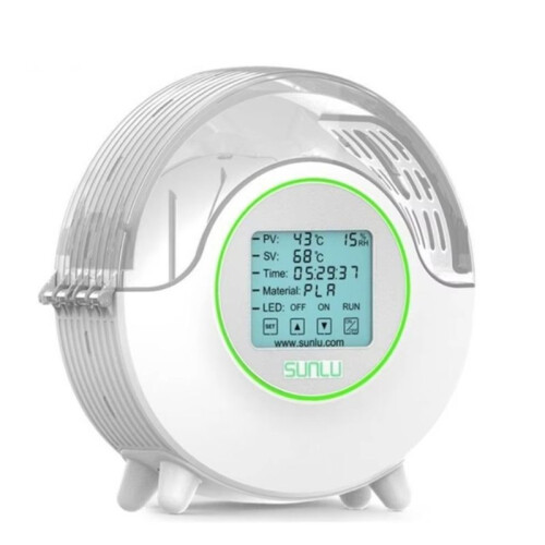 SUNLU Caixa de Secagem de Filamento para Impressora 3D S2 com Visor de Umidade LCD de 4,6 Polegadas para Impressora 3D PLA ABS PA PC com Plugue EU
